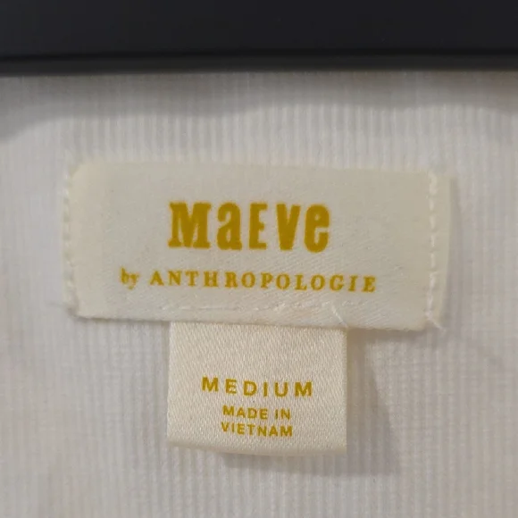 NWOT Anthropologie Maeve Lace-Sleeve Top - Picture 5 of 6